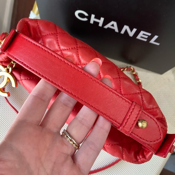 ❤️CHANEL❤️RED TOP HANDLE CROSSBODY FULL SET - Picture 2 of 13